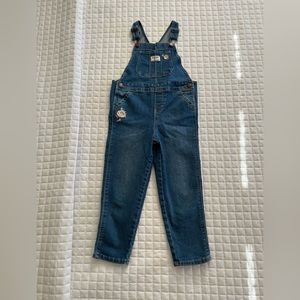 OshKosh Girls Overalls With Floral Detail Size 5T